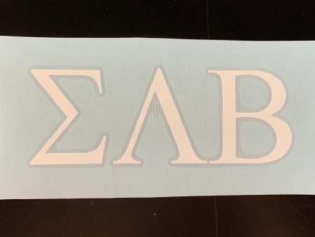 Sigma Lambda Beta Vinyl Decal Online Sale