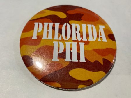 Alpha Epsilon Phi Orange Camo Printed Button Online Sale