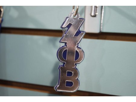 Zeta Phi Beta Greek Letter Acrylic Keychain Supply