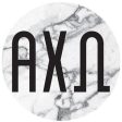 Alpha Chi Omega Marble Bumper Sticker Fashion