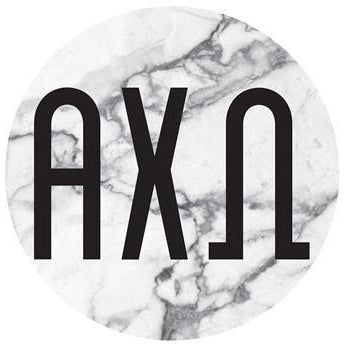 Alpha Chi Omega Marble Bumper Sticker Fashion