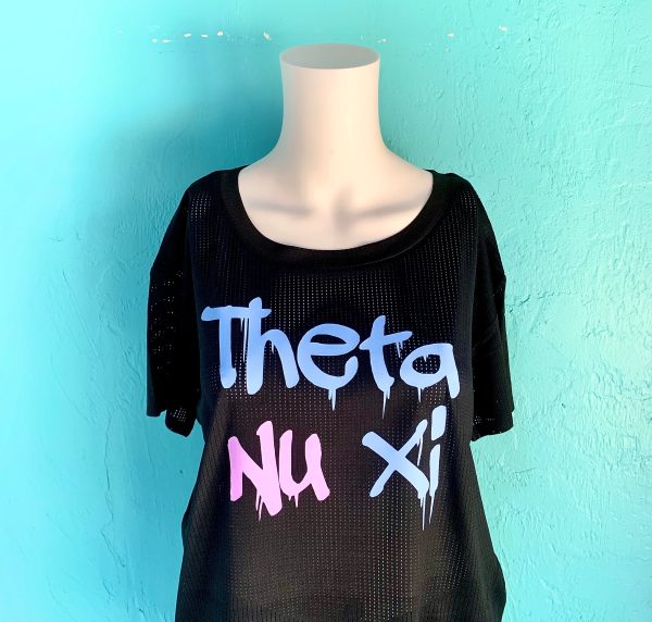 Theta Nu Xi Ladies Mesh Crop Top Sale