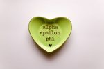 Alpha Epsilon Phi Heart Ring Dish Hot on Sale