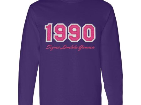 Sigma Lambda Gamma 1990 Long Sleeve Tee For Cheap