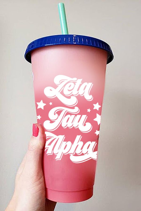 Zeta Tau Alpha Color Changing Cups Sale