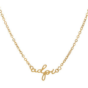 Alpha Delta Pi Script Necklace Fashion