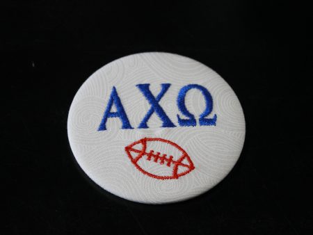 Alpha Chi Omega Football Embroidered Button Supply