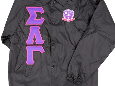 Sigma Lambda Gamma Crossing Jacket with Shield For Cheap