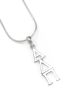 Alpha Delta Pi Sterling Silver Lavaliere For Discount