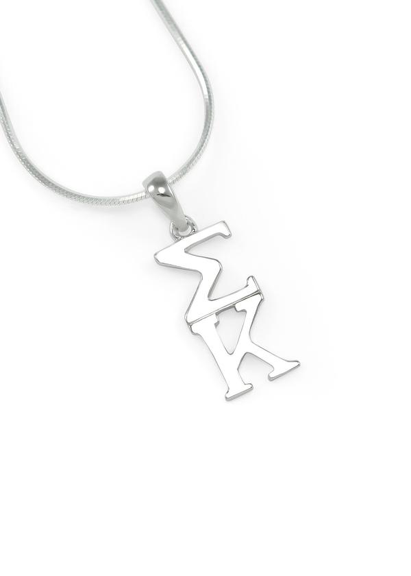 Sigma Kappa Sterling Silver Lavaliere Fashion