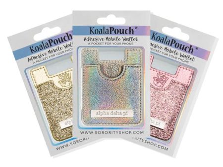 Alpha Delta Pi Glitter Koala Pouch Fashion