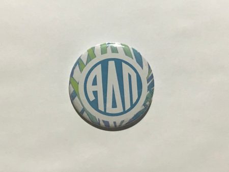 Alpha Delta Pi 2.25  Printed Button Cheap