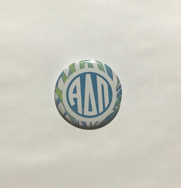 Alpha Delta Pi 2.25  Printed Button Cheap