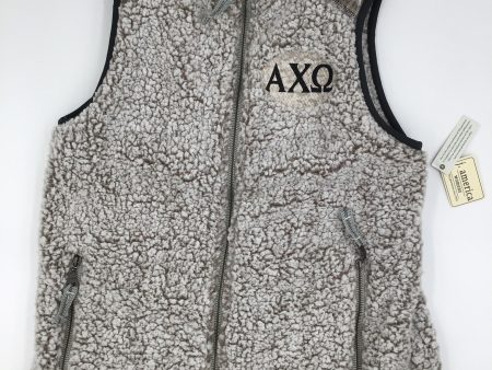 Alpha Chi Omega Sherpa Vest - Discontinued on Sale