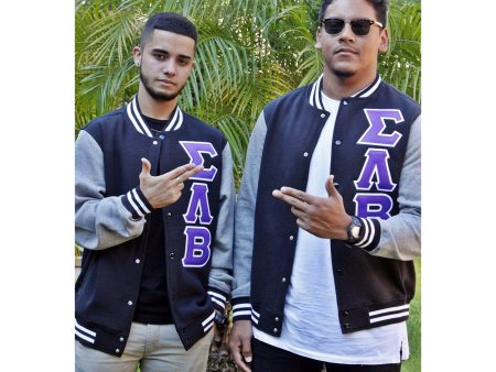 Sigma Lambda Beta Cotton Letterman Jacket Sale