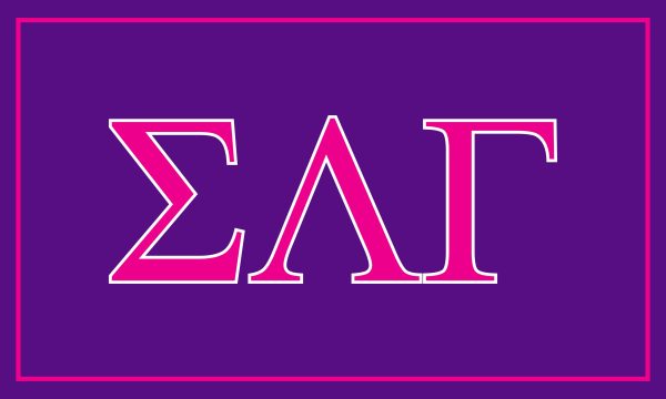 Sigma Lambda Gamma Letter Flag Hot on Sale