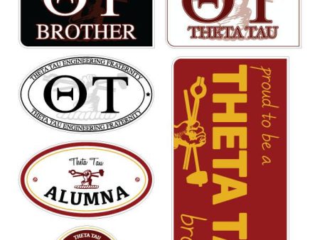 Theta Tau Family Sticker Sheet Online Sale