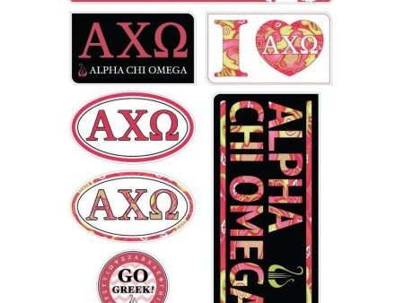 Alpha Chi Omega Lifestyle Sticker Sheet For Cheap