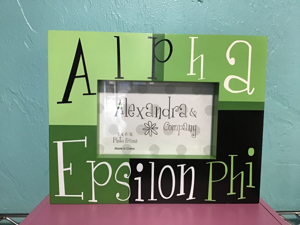 Alpha Epsilon Phi Block Frame Fashion