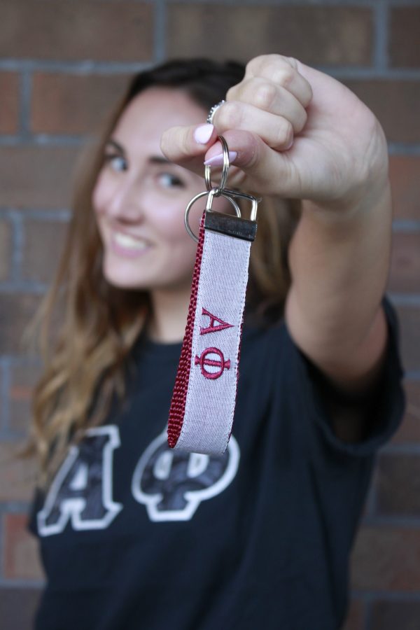 Alpha Phi FOB Keychain For Cheap