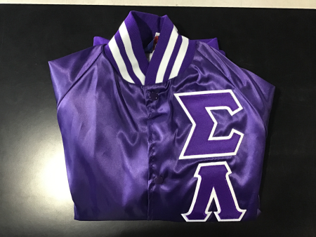 Sigma Lambda Beta Satin Jacket Hot on Sale