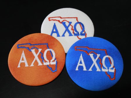 Alpha Chi Omega Florida Outline Game Day Embroidered Button Supply