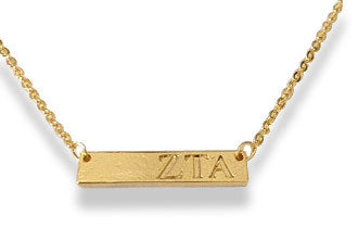 Zeta Tau Alpha Bar Necklace Supply