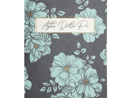 Alpha Delta Pi Floral Notebook Cheap