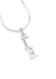 Gamma Eta Sterling Silver Lavaliere with Crystals Sale