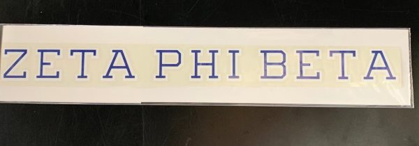 Zeta Phi Beta Horizontal Decal - Discontinued Online Hot Sale