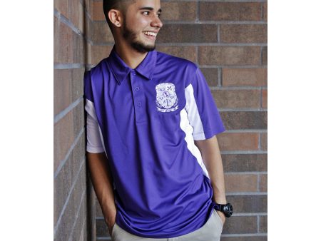 Sigma Lambda Beta Side Blocked Micro Pique Sport-Wick Polo on Sale