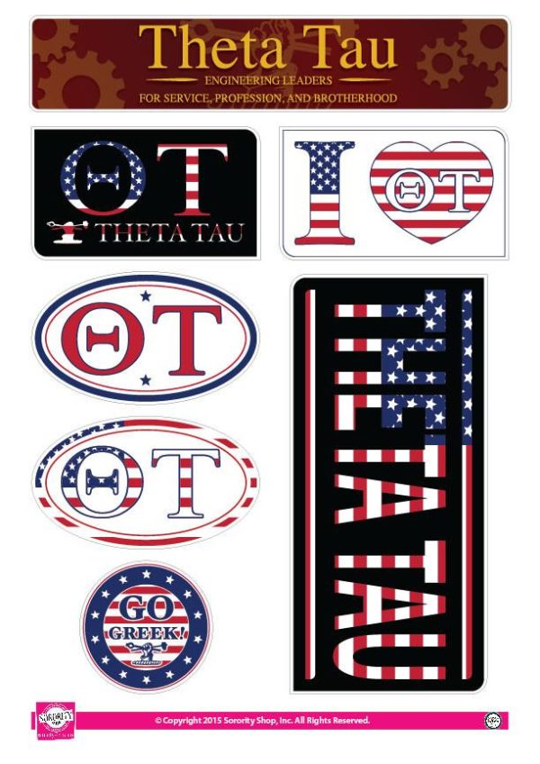 Theta Tau American Stickers Online Hot Sale