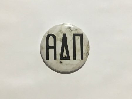 Alpha Delta Pi Marble 2.25  Printed Button on Sale