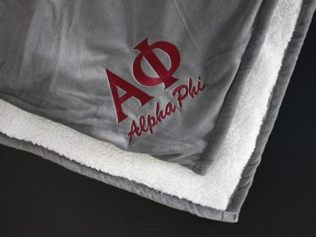 Alpha Phi Sorority Mountain Lodge Blanket Cheap