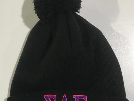 Sigma Lambda Gamma Pom Pom Beanie on Sale