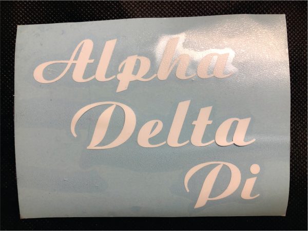 Alpha Delta Pi Vinyl Decal Online Hot Sale