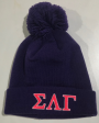 Sigma Lambda Gamma Pom Pom Beanie on Sale