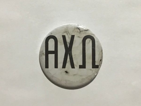 Alpha Chi Omega Marble 2.25  Printed Button Online