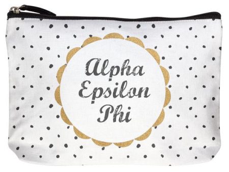 Alpha Epsilon Phi Cotton Makeup Bag Online Hot Sale