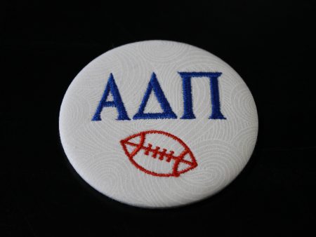 Alpha Delta Pi Football Embroidered Button Sale