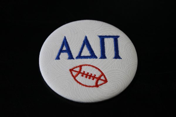 Alpha Delta Pi Football Embroidered Button Sale