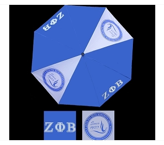 Zeta Phi Beta 30  Wind Resistant Auto Open Umbrella Online now