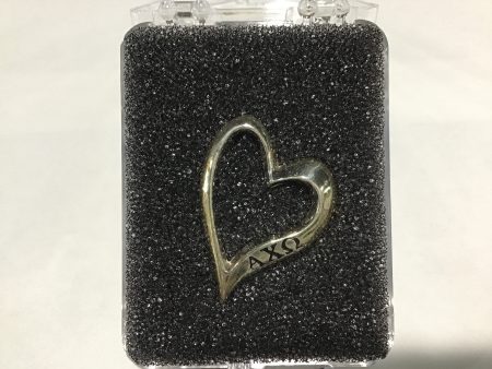 Alpha Chi Omega Open Heart Charm Fashion