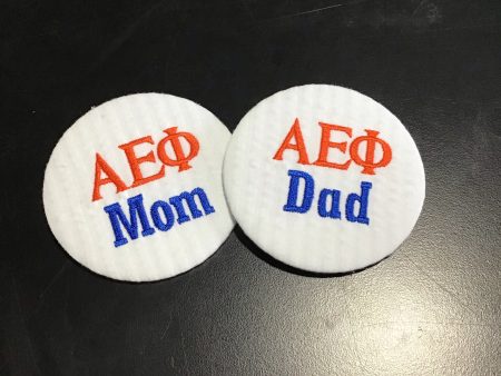 Alpha Epsilon Phi Mom Dad Embroidered Button Online