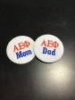 Alpha Epsilon Phi Mom Dad Embroidered Button Online