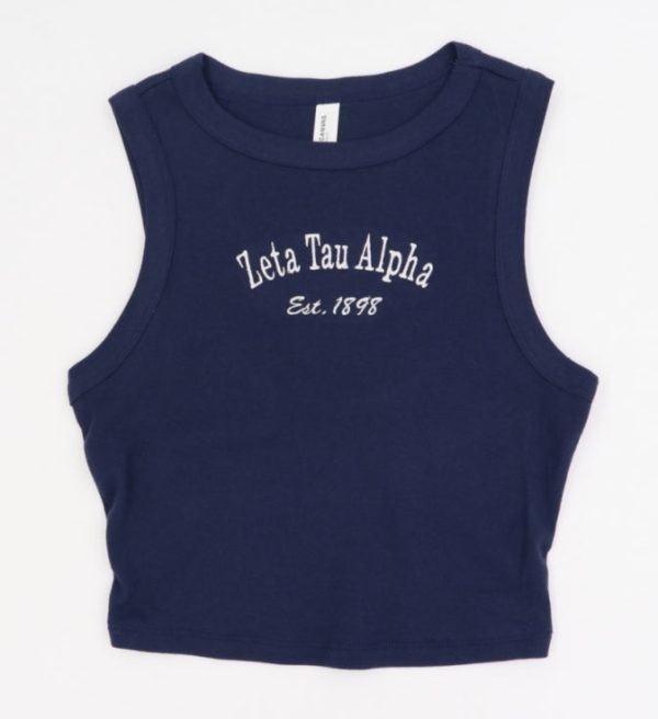 Zeta Tau Alpha Classic Crop Tank Fashion