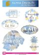 Alpha Delta Pi Watercolor Sticker Sheet Hot on Sale