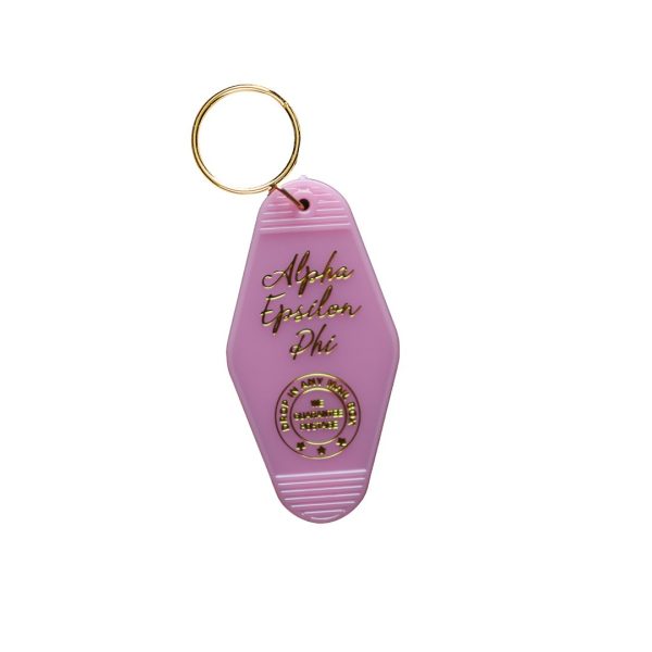 Alpha Epsilon Phi Motel Keychain For Cheap