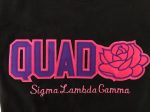 Sigma Lambda Gamma Word Tee with Rose Fashion