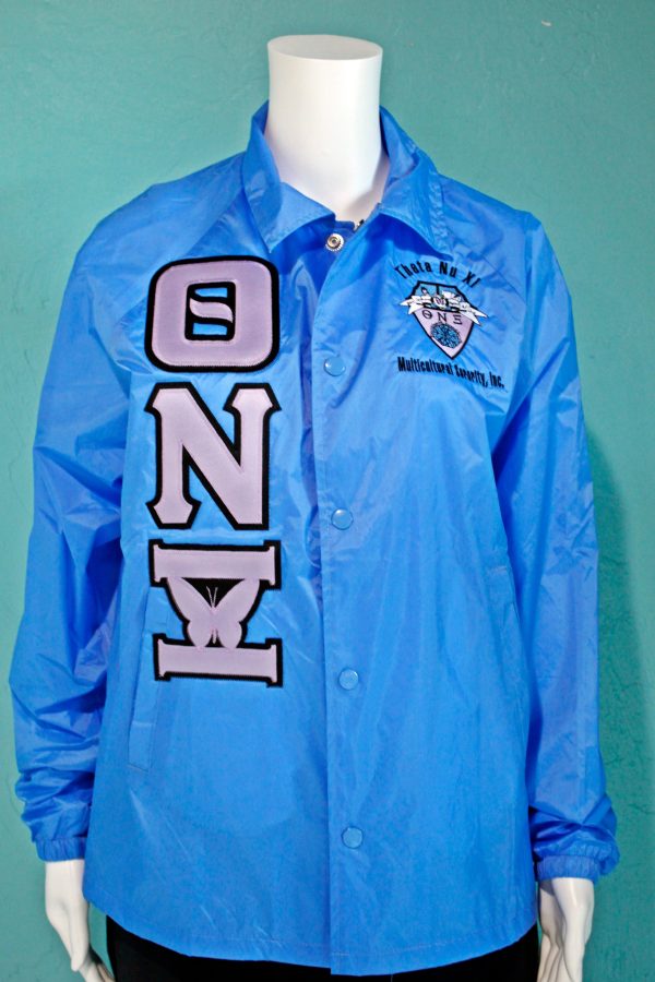 Theta Nu Xi Crossing Jacket with Butterfly Xi Cheap